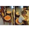 XIZHI 14.5" Round Woods Stump Shaped Chair Seat Cushion Stump Plush Pillow view 4