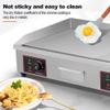 4400W Commercial Flat Top Electric Griddle/Stainless Steel Countertop Bakeware/Non-Stick Teppanyaki Griddle with Dual Temperature Control Button (122F-572F) view 4