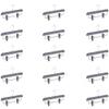 Abs Plastic Trouser Skirt Hangers, Perfect for Skirts, Pants, Slacks, Jeans, and More Set of 15 - Grey view 1