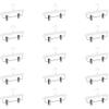 Abs Plastic Trouser Skirt Hangers, Perfect for Skirts, Pants, Slacks, Jeans, and More Set of 15 - White view 1