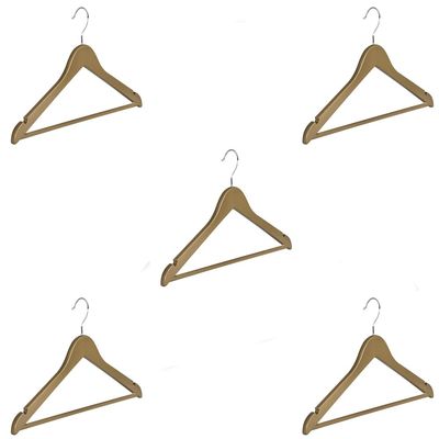 Abs Plastic Clothes/Suit Hangers, Perfect for Dresses, Blouses and Pants, Shirts, Ties, Scarves and Sweaters, Coat Set of 5 - Gold