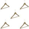 Abs Plastic Clothes/Suit Hangers, Perfect for Dresses, Blouses and Pants, Shirts, Ties, Scarves and Sweaters, Coat Set of 5 - Gold view 1