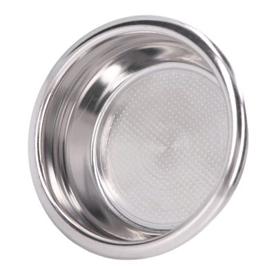 Portafilter Filter Basket, 2 Cup 58mm Coffee Maker Coffee Filter Cup, Porous Single Wall Coffee Powder Filter for Extraction, Stainless Steel Coffee Machine Accessories