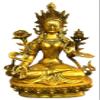 8.4" Brass Copper Tibetan Buddhism White Tara Goddess Dolma Bodhisattva Statue view 1