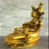 8.4" Brass Copper Tibetan Buddhism White Tara Goddess Dolma Bodhisattva Statue view 4