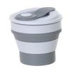YBM HOME Silicone Collapsible Travel Cup with Lid - Unbreakable Silicone Folding Cup Drinkware for Camping and Travel, 12161vc-1 view 2