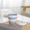 YBM HOME Silicone Collapsible Travel Cup with Lid - Unbreakable Silicone Folding Cup Drinkware for Camping and Travel, 12161vc-1 view 3