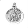Religious & Catholic Loose Silver Tone 1" Medals, Sacramentals, Charms (Pack of 50pc). St. Mary Our Lady of Lourdes view 1