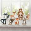 Back40Life Forest Critters Painted Wooden Animal Cutout Shapes (Medium + Stands (Bundle of 8)) view 2