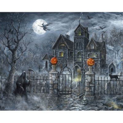David Textiles Four Seasons Uninvited Guest Holiday Spirit II FOSAL-4062-0C-1 36" Digital Panel