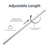 Amazon Basics Easy Install Shower Curtain Tension Rod, Adjustable Length, 42-73 inches, Nickel view 3