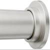 Amazon Basics No Drill Adjustable Indoor Outdoor Tension Curtain Rod, 54-90" Length, Nickel view 1
