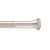 Amazon Basics No Drill Adjustable Indoor Outdoor Tension Curtain Rod, 54-90" Length, Nickel view 4