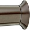 Amazon Basics No Drill Shower Curtain Tension Rod, Adjustable Length, 42-73", Bronze, Lightweight Metal view 1