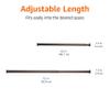 Amazon Basics No Drill Shower Curtain Tension Rod, Adjustable Length, 42-73", Bronze, Lightweight Metal view 4