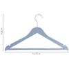 Elama Home 20 Piece Eco Friendly Coat Hangers in Blue (ELH-20) view 3