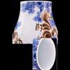 Jingdezhen Ceramic Master Hand-Painted Vase Flower Arrangement Living Room Home Decoration Vestibule Handicraft Ornaments with Wooden Base view 3