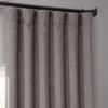 HNU 1 Panel Blackout Curtain 50 inches Wide x 108 inches Long Faux Linen Grey Shade Room Darkening Mink 100% Polyester Material Solid Pattern | 108 Inches Length Durable Casual Style Black Rod Pocket view 1
