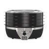 Weston Food Dehydrator Machine for Jerky, Fruit, Meat, Herbs, Vegetables, with Temperature Control (100-160F), 4 Stackable Trays (3 Sq. Ft.), Black & Stainless Steel Accents (75-0640-W) view 1
