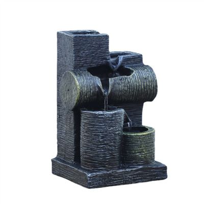 Desktop Fountain Waterfall Tabletop Fountain Indoor Mini Decoration Desktop Fountain Living Room Bedroom 5 Layers Flowing Water Waterfall Fountains Office Desk Fountain Zen Meditation Waterfall