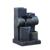 Desktop Fountain Waterfall Tabletop Fountain Indoor Mini Decoration Desktop Fountain Living Room Bedroom 5 Layers Flowing Water Waterfall Fountains Office Desk Fountain Zen Meditation Waterfall view 1