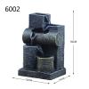 Desktop Fountain Waterfall Tabletop Fountain Indoor Mini Decoration Desktop Fountain Living Room Bedroom 5 Layers Flowing Water Waterfall Fountains Office Desk Fountain Zen Meditation Waterfall view 2
