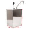 4L (3.52Quart) Sauce Dispenser Pump Stainless Steel Condiment Dispensing PUM Single Head Pump for Ketchup Salad Jam Seasoning view 3