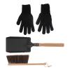 Cabilock 1set Ash Shovel Kit Dustpan Fireplace Cleaning Tools for Efficient Hearth Maintenance Fire-Resistant Gloves Included Lightweight and Design view 1