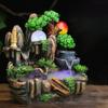 jinyi2016SHOP Desktop Fountain Waterfall Tabletop Fountain Chinese Retro Rockery and Flowing Water Desktop Fountain Indoor Atomized Waterfall Decorative Desktop Fountain Zen Meditation Waterfall view 4