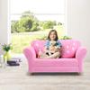 ARLIME Kids Sofa, Upholstered Toddler Couch Chair with Ergonomic Back & 2 Strawberry Pillows, Double Seat Toddler Armchair for Boys Girls view 2