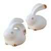 FAVOMOTO 2pcs Figurine Adornment for Home Decor Cute Bunny Craft for Desktop Decoration for Bunny and Boys and Girls view 1