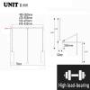 49 to 122 cm Adjustable Side Mounted Pull Down Closet Rod, Large Extendable Cloth Hanger Soft Return Storage System with Telescoping Handle and Mounting Hardware (Size : 490-520mm) view 2