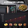 Compact Microwave Oven, SIMOE Retro Small Countertop Microwave 0.7 cu. ft. 700W with 8 Auto-cooking Set(Black) view 3