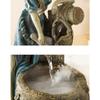 Desktop Fountain Waterfall Tabletop Fountain Industrial Retro Girl Atomizing Fountain Office Desk Decoration Water Fountains Interior Decoration Craft Desktop Fountain Zen Meditation Waterfall view 3