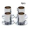 Closet Wardrobe Rod Flange 56mm/2.20" Diameter Long Socket Bracket Support Holder for Pipe 4Pcs,Aicosineg view 3