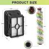 2306A 1785 Pet Pro Replacement Parts 2 Pack 1868 for Bissell Crosswave Roller Brush and 2 Pack 1866 for Crosswave Replacement Filter Compare to Part # 1613568 161-3568 1608684 LUXRILIX view 3