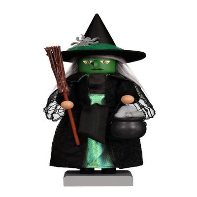 Christian Ulbricht Premium Nutcracker - Green Halloween Witch - 20.5H