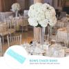 NUOBESTY 25pcs Elastic Chair Sashes Sparkly Buckle Stretchy Chair Bands for Weddings Parties and Home Decor Material Easy to Install Required view 4