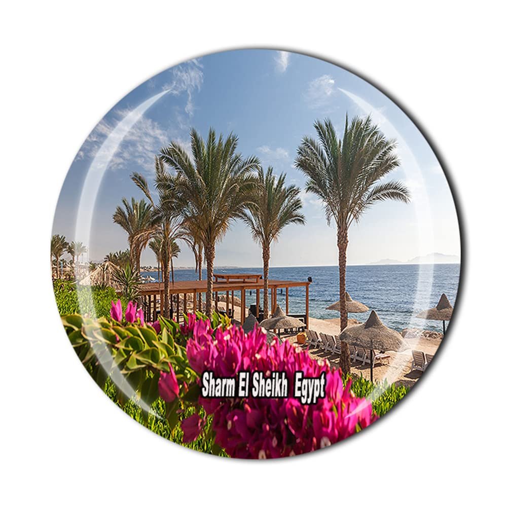 Sharm El Sheikh Egypt Fridge Magnet Crystal Tourist Souvenir Gift Collection Refrigerator Magnetic Sticker