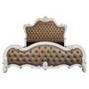 Acme Versailles II California King Bed in Vintage Gray Polyurethane and White view 4