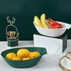 Cabilock Plastic Fruit Washing Basket Drain Basket Strainer for Sink Dishwasher Safe Easy to Clean view 2