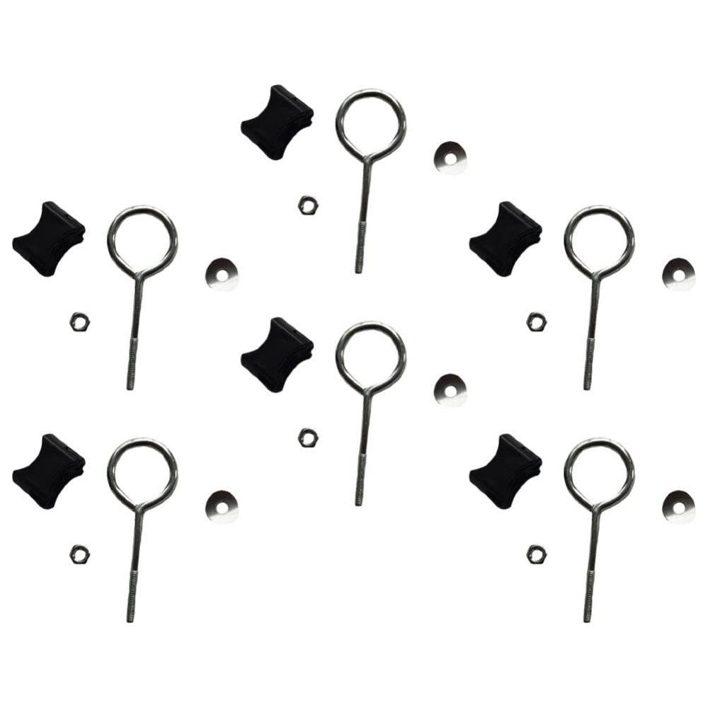 LIOOBO Trampoline Parts 6 Pack Circle Screws for Trampoline Legs Special Screws Bolts Removable Nuts