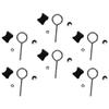 LIOOBO Trampoline Parts 6 Pack Circle Screws for Trampoline Legs Special Screws Bolts Removable Nuts view 1