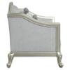 Acme Furniture Linen Upholstery Loveseat, Light Gray and Champagne view 4