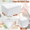 Yexiya 150 Pieces 10 x 10 Inches White Cone Filters Food Cooking Oil Filter Grease Filters Oil Funnel Filters for Maple Syrup Making and Oil Restaurants Cafes Food Hotels view 2