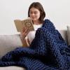 XCJC Chunky Knit Blanket Throw, Cozy Lightweight Soft Blanket, Throw Blankets Bed Machine Washable, Perfect for Bed, Couch, Sofa, Chair and Snuggles (Color 12 120x180cm) view 4