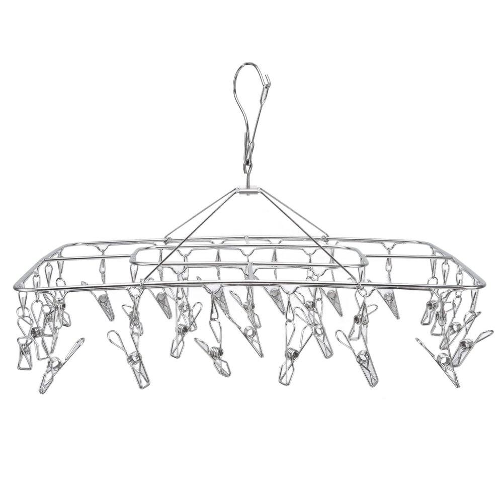 AUNMAS Sock Drying Rack, Foldable Clothes Drying Rack Damage Easy Open for Delicate Clothes