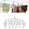 AUNMAS Sock Drying Rack, Foldable Clothes Drying Rack Damage Easy Open for Delicate Clothes view 2