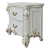 Acme Furniture Wood Nightstand with 2 Drawers, Antique Pearl view 1