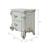 Acme Furniture Wood Nightstand with 2 Drawers, Antique Pearl view 3
